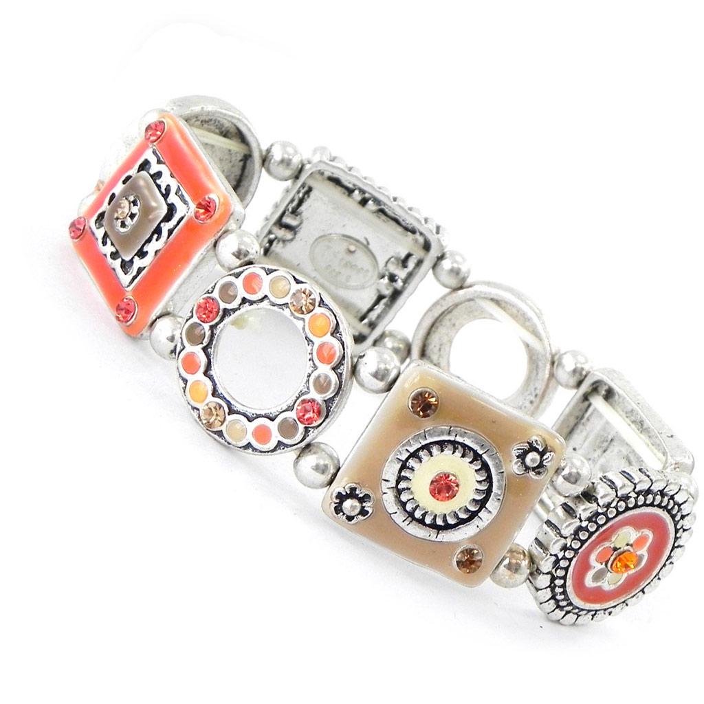 Les Trésors De Lily [D9674] — Оранжевый дизайнерский браслет «Эсмеральда».