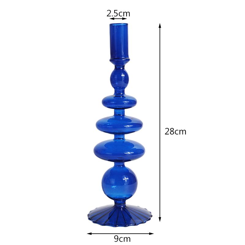 Скандинавские стеклянные подсвечники для вечеринки, стеклянная ваза, украшение для дома, подсвечник на день рождения, подсвечник, воск, Portavelas Decor