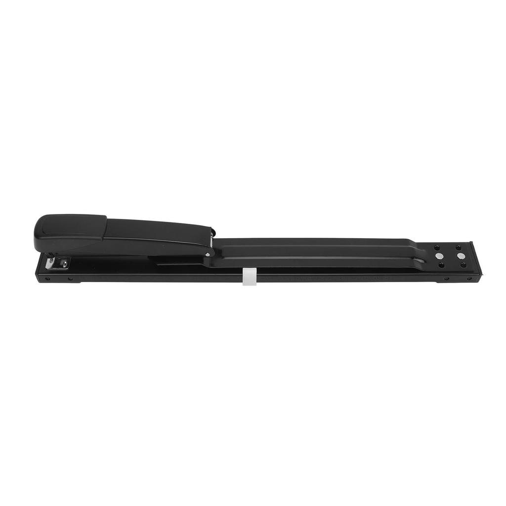 Long Arm Stapler Black 20 Sheets Capacity High Strength Metal Stable Office Stapler for Desktop
