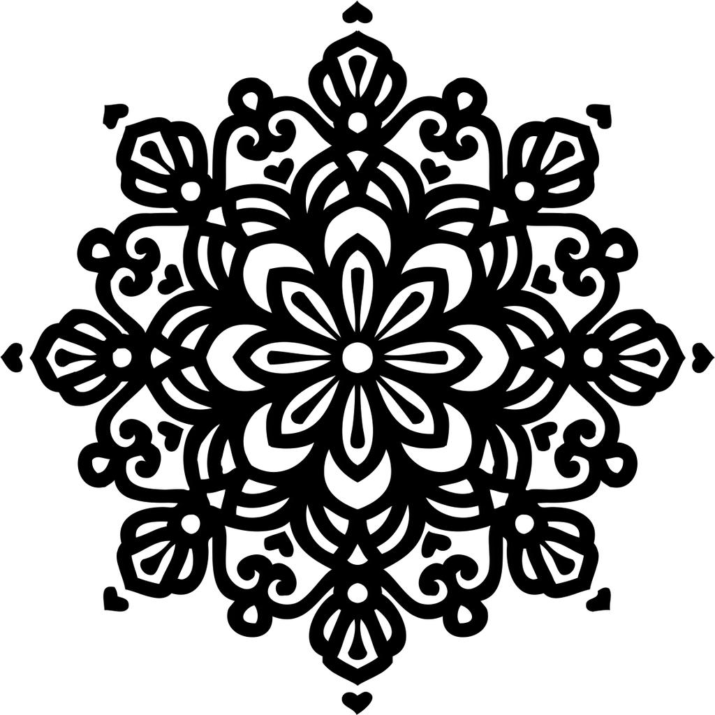 Printtoo Цветочный узор мандалы Круглый штамп «сделай сам» Деревянные резиновые штампы-2 дюйма