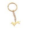 1Pc Hollow Heart Cartoon Car Key Pendant Cute Dog Keychain Gift Stainless Steel Keychain