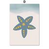 Crab Whale Starfish Anchor Sailboat Lighthouse Nursery Posters Prints Canvas Painting Wall Art Pictures Kids Room Home Decor