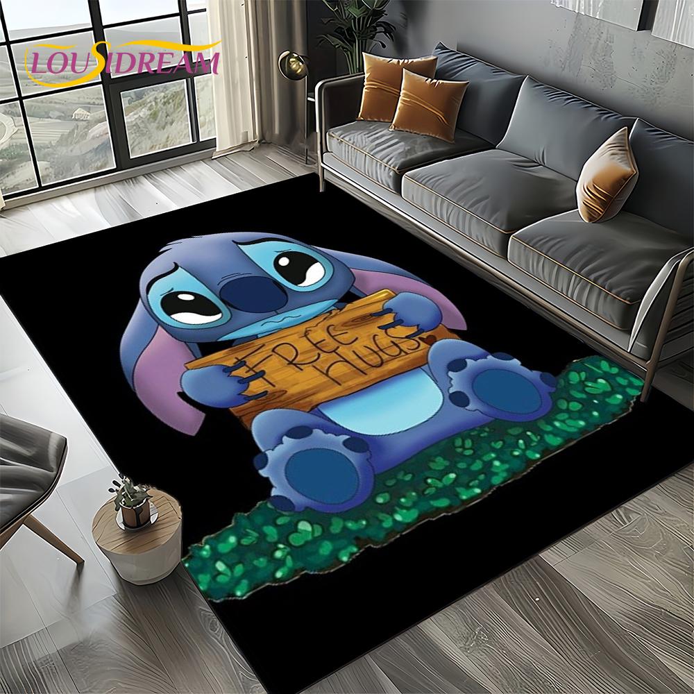 27 Style Cute Stitch  Cartoon 3D Carpet Rug for Home Living Room Bedroom Sofa Doormat Decor,Child Non-slip Floor Mat Gifts