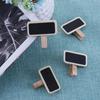 Ornament Party Decor Memo Wooden Label Notice Sign Mini Blackboard Chalkboard Message Note Clip