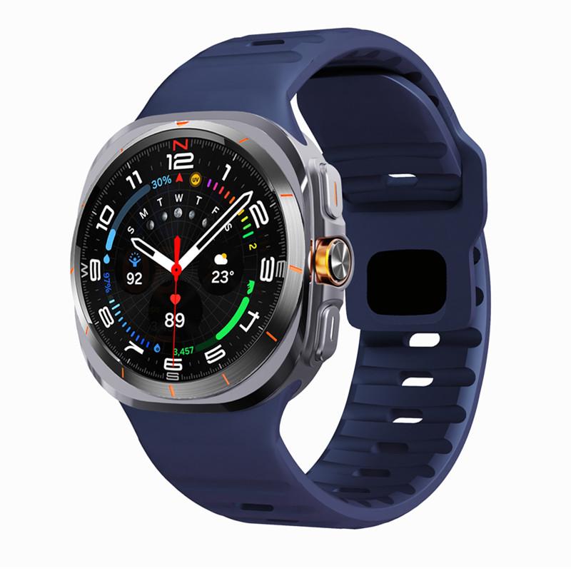 For Samsung Galaxy Watch 7 Ultra Strap 47mm Accessories Correa Sport Silicone Bracelet For Samsung Galaxy Watch Ultra Band 47 Mm