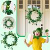 Wreath Bow Green Wreath St. Patrick's Day Decoration Door Hanging
