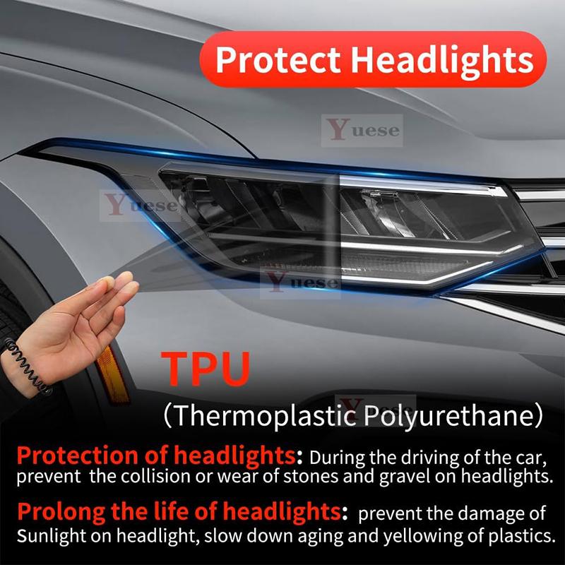 Для BYD Sealion 7 EV 2024 2025 2 шт. Защитная пленка для фар автомобиля Прозрачная Закопченная Черная Наклейка из ТПУ