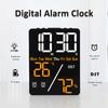 Цифровой будильник Температура Влажность Отображение даты Функция зарядки 2 будильника Регулировка яркости Настольные часы Домашний декор