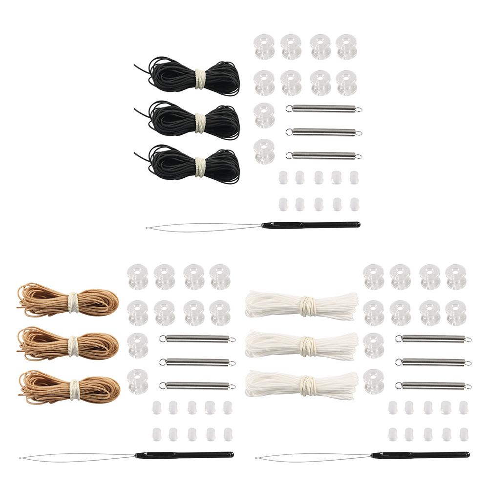 RV Pleated Shade Repair Kit, Pleaded Shade Maintain Tools With Pull Rope, Plugs, Pulleys, Springs And Rope Threader, Day Night Window Shade