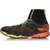 Li Ning Ranger Chameleon Резиновые Удобные Универсальные Нескользящие Легкие Высокие Кроссовки для Бадминтона Унисекс Черные AYAM009-2