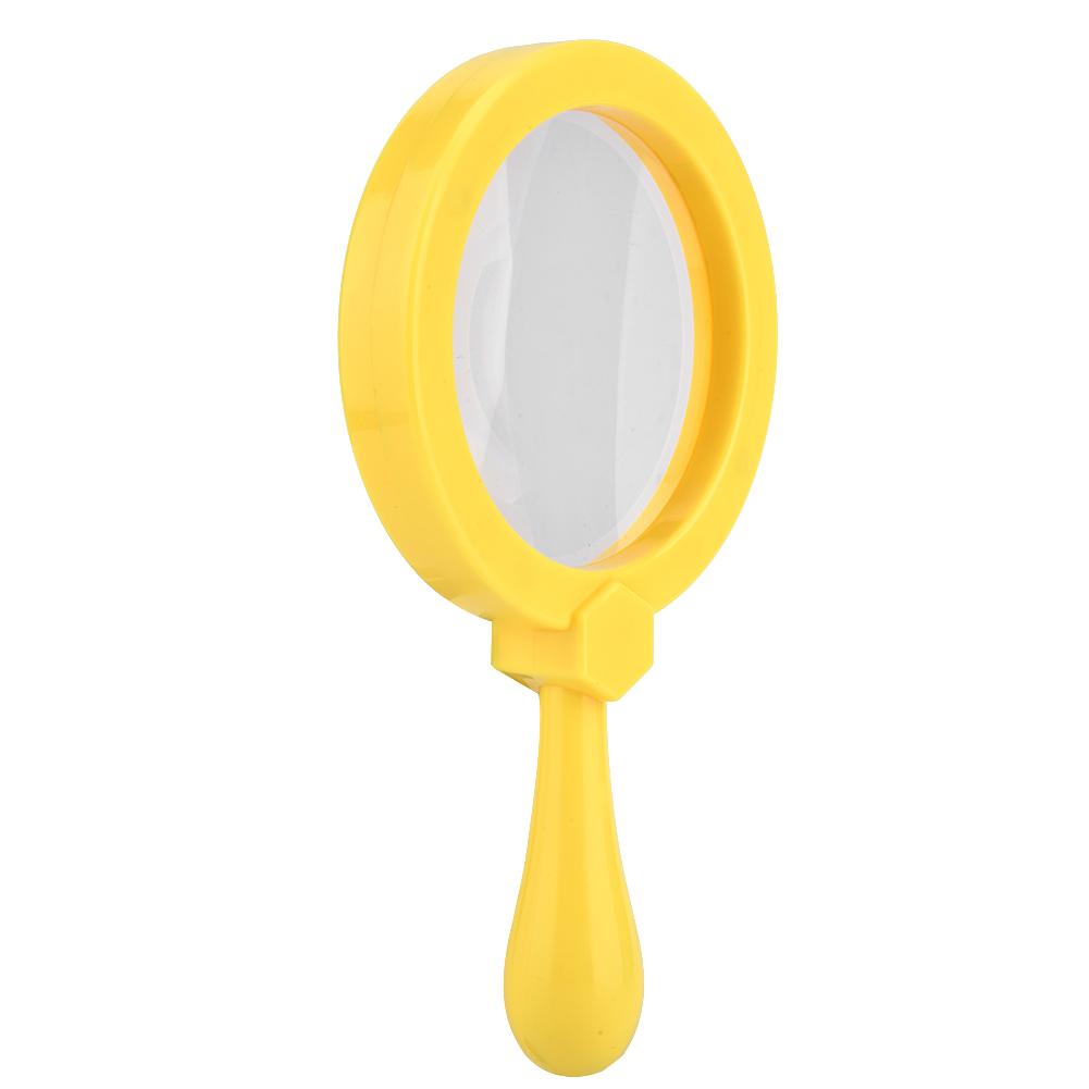 Пластиковая ручная детская лупа 3X с подставкой, детские развивающие игрушки