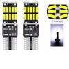 2 шт. светодиодные лампы T10 W5W 4014 24/26SMD Canbus без ошибок, внутренние купольные фонари высокой мощности, автомобильная лампа для чтения, белая, красная, янтарная, 12 В