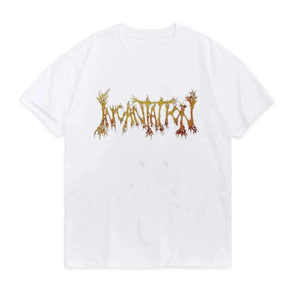 Футболка с принтом INCANTATION «Иисус был смертен», футболка Incantation European Tour 1994, футболка унисекс из 100% хлопка с короткими рукавами и круглым вырезом