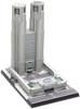 Wave 1/2000 Tokyo Metropolitan Government Building Snap-Fit Type Plastic Model Kit (No Glue Required) OG021