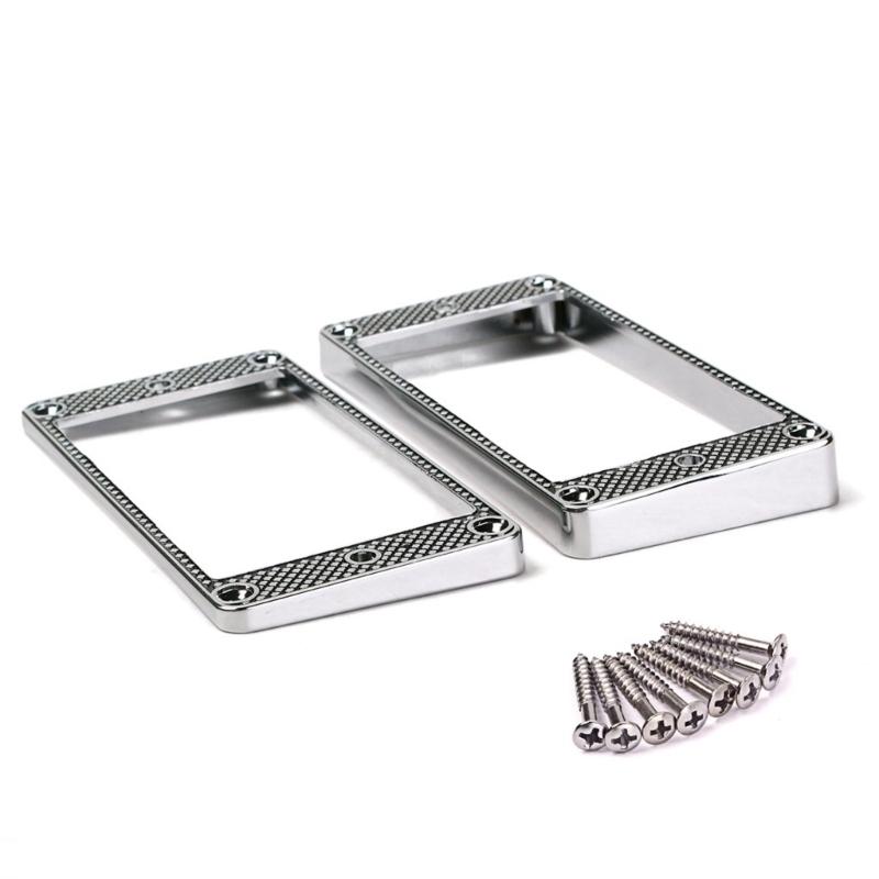 Металлические монтажные кольца для хамбакеров с изогнутым дном. Мгновенная установка звукоснимателя для сценической записи.