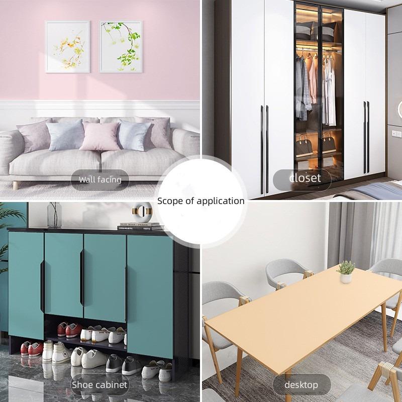 Однотонные обои из ПВХ, самоклеящиеся утолщенные обои для оклейки стен, ремоделирования мебели, обои для ремонта