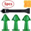 5Pcs/Set Caulking Nozzle Applicator Finishing Tool Spatula Plastic Glue Shovel Tile Silicone Tool Set
