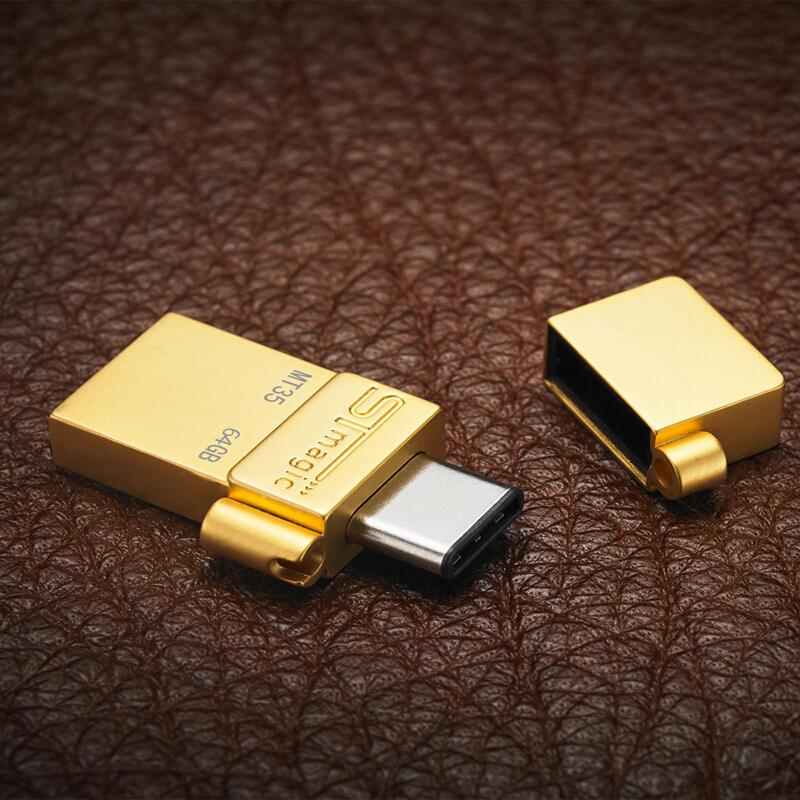 Флэш-накопитель STmagic USB3.0 типа C, двойной флеш-накопитель, 64 ГБ/32 ГБ/128 ГБ, металлический тип A OTG, мини-память, USB-накопитель для смартфона