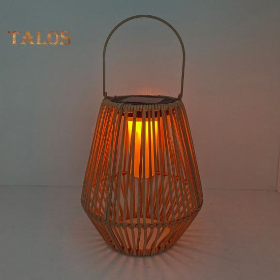 Уличный солнечный фонарь с ручкой, мягкий теплый свет, автоматическая зарядка, водонепроницаемый, управляемый светом, садовый солнечный светильник, декор