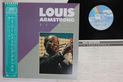 Виниловая пластинка LOUIS ARMSTRONG Deluxe P11543 MCA 1984 Япония Obi Джаз Б/у