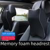 Universal Car Memory Foam Headrest Neck Pillow: Four Seasons Car Cushion with Waist Support