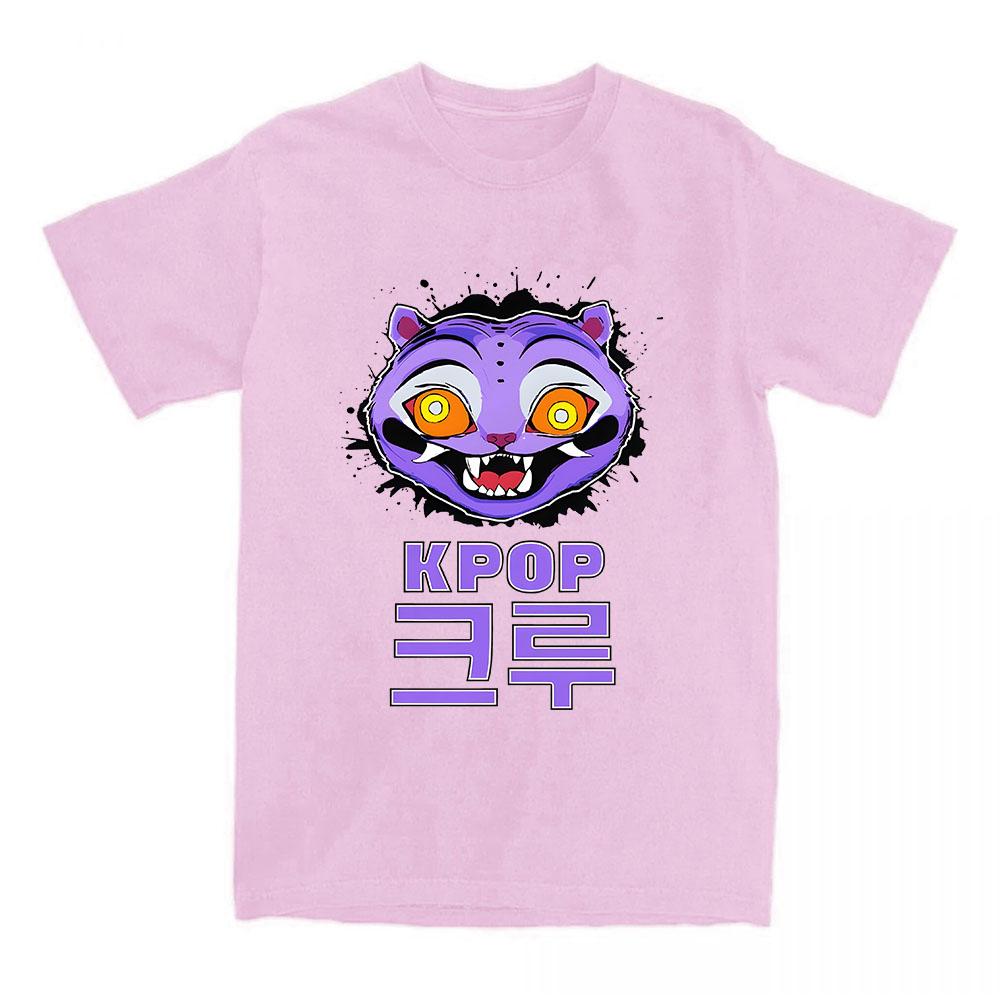 Saja Boys Comfort Colors T-Shirt KPop Demon Hunters Print T Shirt Summer Short Sleeve Cotton T Shirt Fashion Women Men Clothing