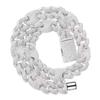 Hip-hop Style 16mm Pig-nose Miami Buckle Cuban Chain 3-for-1 Full Zirconite Pendant