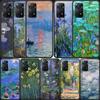 Claude Monet Garden Lotus Bridge Phone Case For Redmi Note 13 Pro 5G Plus 12 12C 10 10A 10C 9 9A 9C 9T 8 8A K60 K70 Pro Xiaomi C