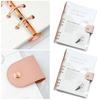 Planner Notebook Simple Style Easy To Carry Transparent Journal Book Loose-leaf Notepad for Students