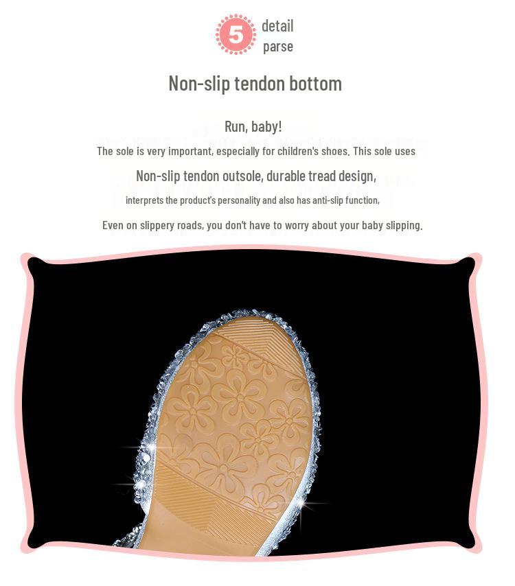 Розовые сандалии принцессы со стразами для девочек - Дышащие и модные в корейском стиле для летних выступлений детей среднего и старшего возраста