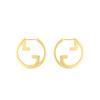 Gucci Blondie Circular Fashion Jewelry Round Interlocking Double G Metal Earrings Women earrings Gold 774534I46008005