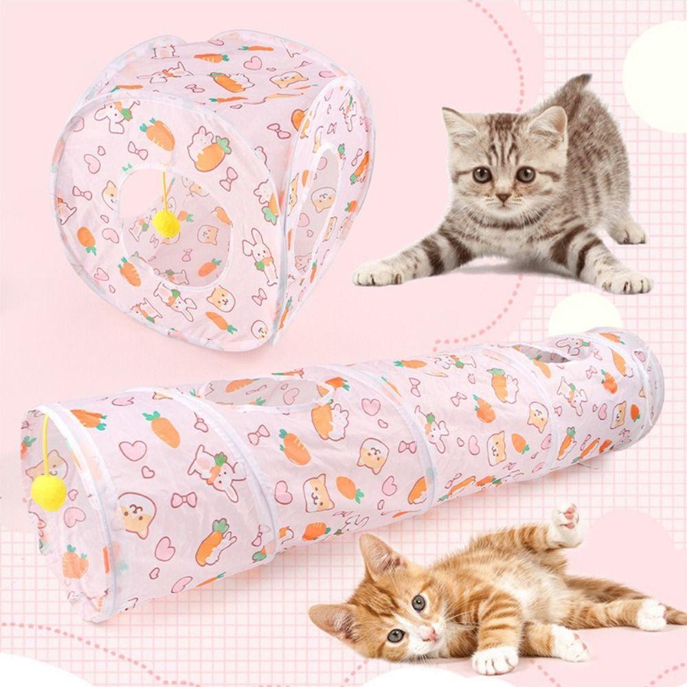Складное кошачье гнездо Полиэстер+Стальная проволока Игрушка для питомца для веселой игры Веселый кошачий туннель Труба Кот