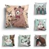 Cartoon Personality Animal Pattern Pillowcase Office Living Room Car Ornaments Home Pillowcase