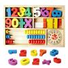 2018 Montessori Wooden Toys Educational Baby Montessori Materials Math Toys Children Digital Learnin