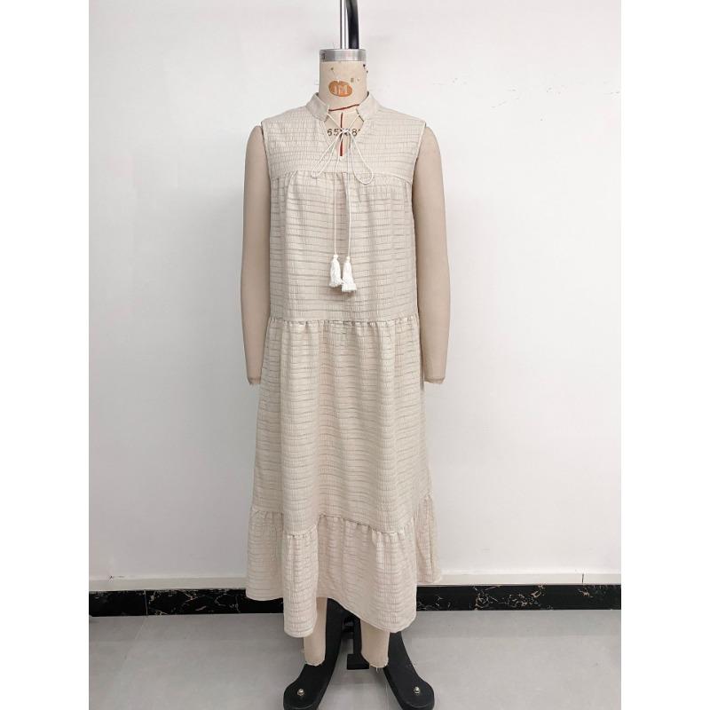 Women's Leisure Holiday Simple Sleeveless Loose Shift Dress