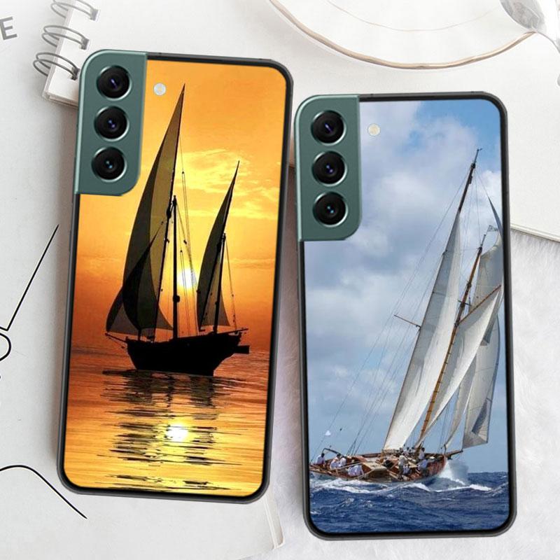 Чехол для телефона парусник для Samsung A16 A26 A36 A56 Galaxy A02S A12 A52S A13 A23 A33 A53 A54 A34 A24 A14 A22 A32 A42 A72 Чехол C
