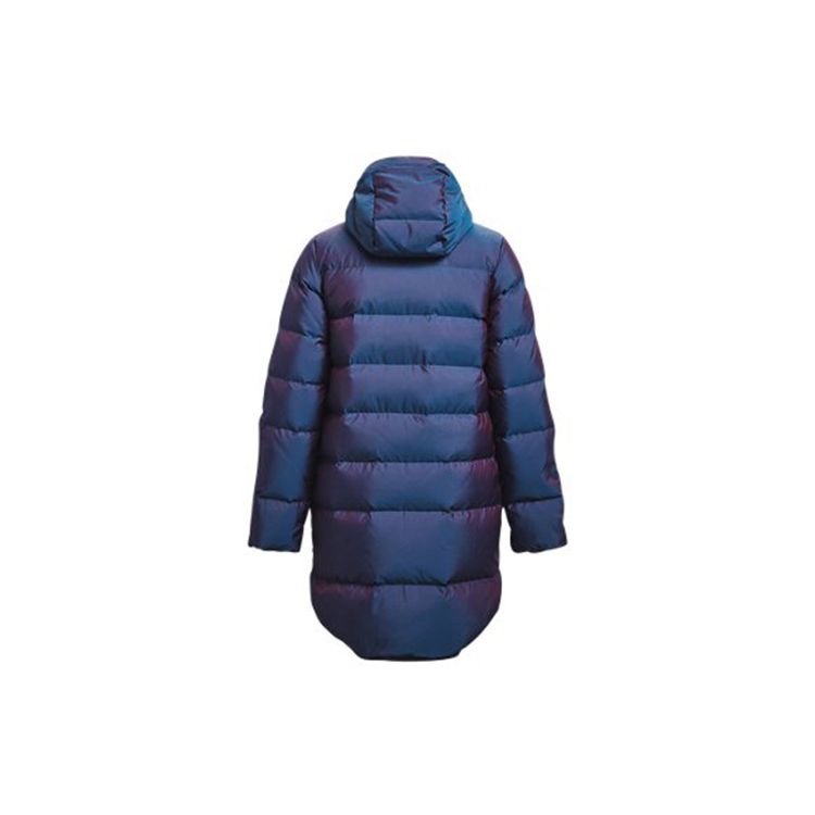 Under Armour Waterproof Warm Casual Hooded Down Jacket Women Tops Royal-Blue 1365812-422