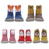 Bed Sock Cute Cartoons Plush Baby Toddler Socks Coral Fleece Sock Anti-slip Slippers Floor Sox