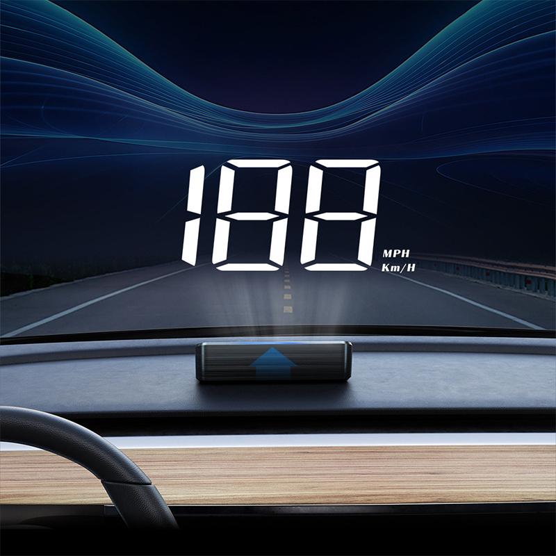 Автомобильный спидометр HUD GPS Head Up Display Цифровой измеритель скорости Проектор на лобовое стекло Для транспортных средств Грузовиков Авто Электроника Аксессуары