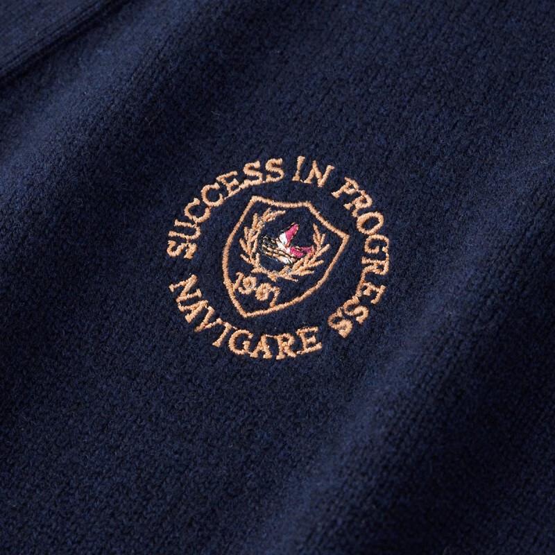 Navigare Women's 100% Wool V-Neck Cardigan Sweater