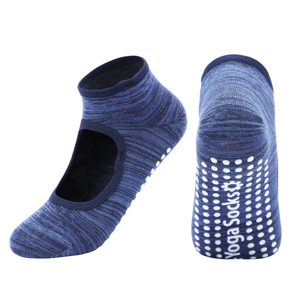 1 пара женских противоскользящих носков, дышащие силиконовые носки с открытой спиной в горошек, пилатес Barre, домашнее спортивное нижнее белье для танцев в помещении