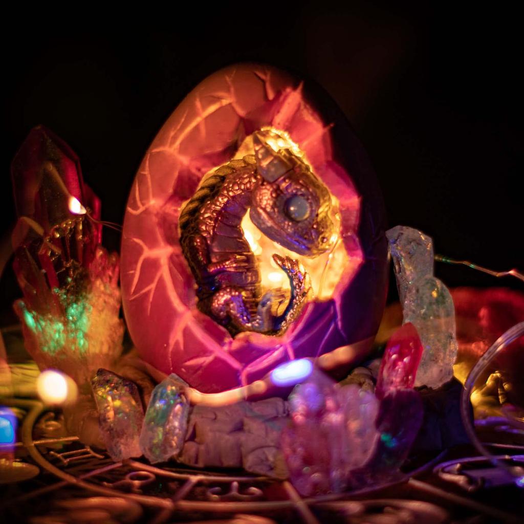 Силиконовая форма FUNSHOWCASE "Яйцо дракона", для УФ-смолы, эпоксидной смолы, помадки, гипса, мыла, глины и многого другого