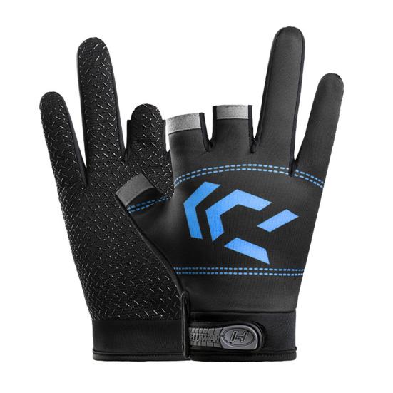 1 пара рыболовных перчаток с 3 вырезами, весна-лето, UPF 50 + защита от ультрафиолета, дышащие, противоскользящие, быстросохнущие, мужские велосипедные перчатки, аксессуары для рыбалки