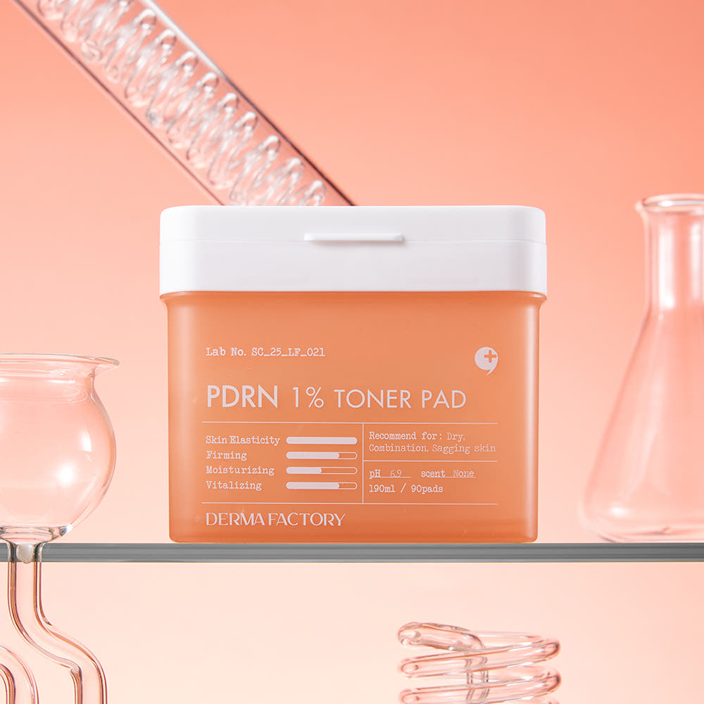 DERMA FACTORY Тонер-пэды PDRN 1% 190 мл 90 шт.