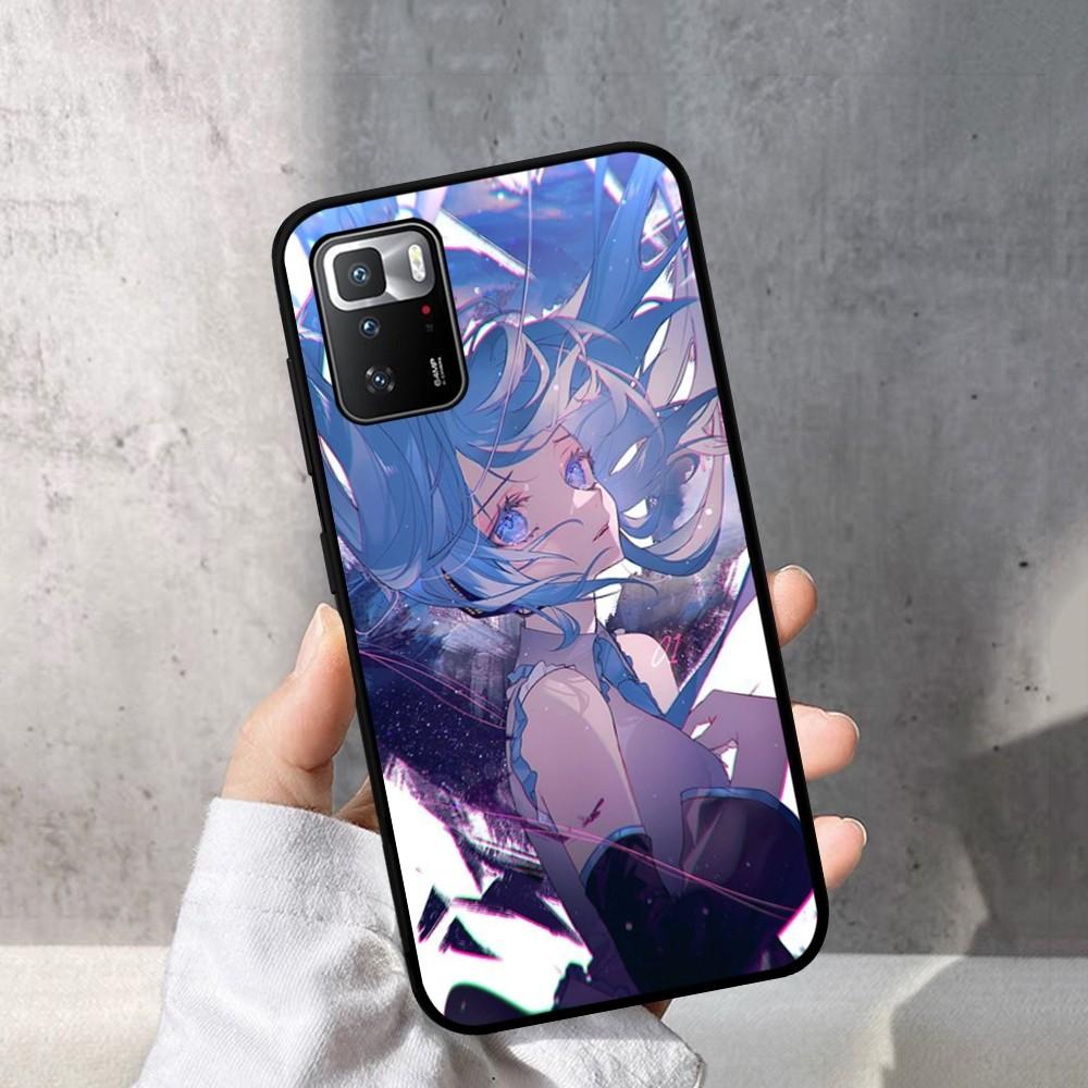 Popular Electronic Singer Hat Sunes Miku Phone Case For Redmi Note 4 X 5 A 7 8 Pro T 9 Pro 9S 10 Pro 11 Pro 11S 11Epro PocoM3pro