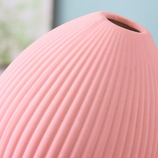 Керамическая ваза Маленькая современная ваза для цветов для свежих/искусственных цветов Ребристая декоративная ваза в деревенском стиле