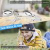 5X/10X Handheld Desk Magnifier with LED Light and Stand USB Powered Illuminated Magnifying Glass