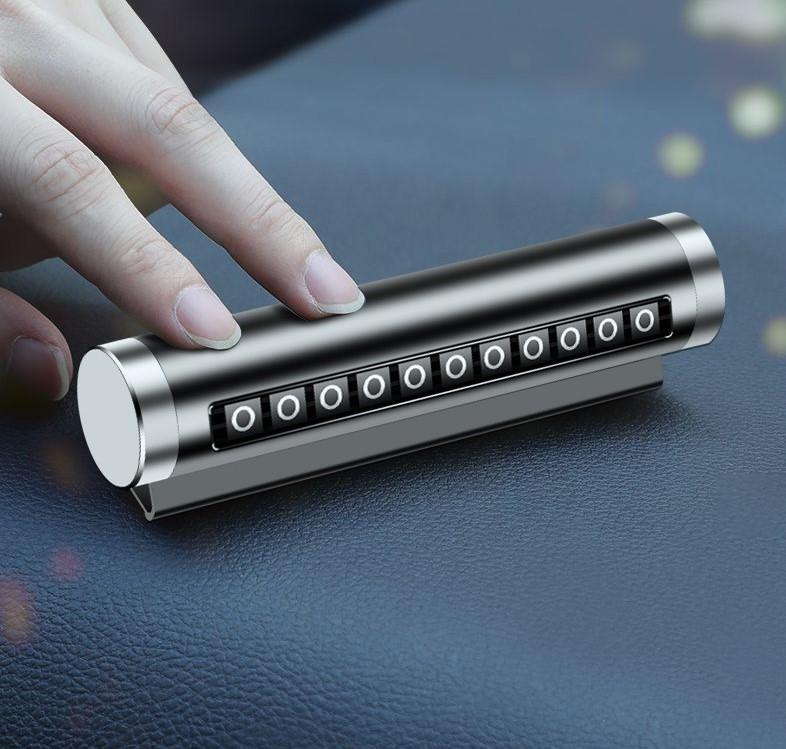 Серебряная парковочная карта, универсальные черные автомобильные аксессуары, автомобильные наклейки