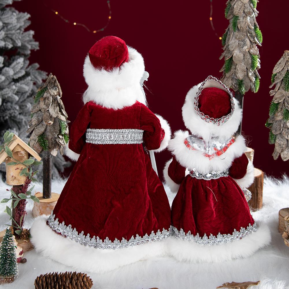 Новый стиль, Рождественский Санта-Клаус, электрические игрушки, кукла, модная русская кукла-Снегурочка, поющая домашняя кукла-орнамент с длинной косой