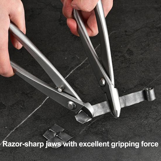 Инструмент для бонсай из нержавеющей стали Вогнутый резак Резак для почек Кусачки для проволоки Плоскогубцы для джина Расщепитель ствола Ножницы для бонсай Сверхпрочный инструмент для обрезки и ухода за садом